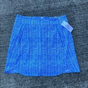 Vineyard Vines Performance Printed Skort Bayside Blue Herringbone 2R001155 XS